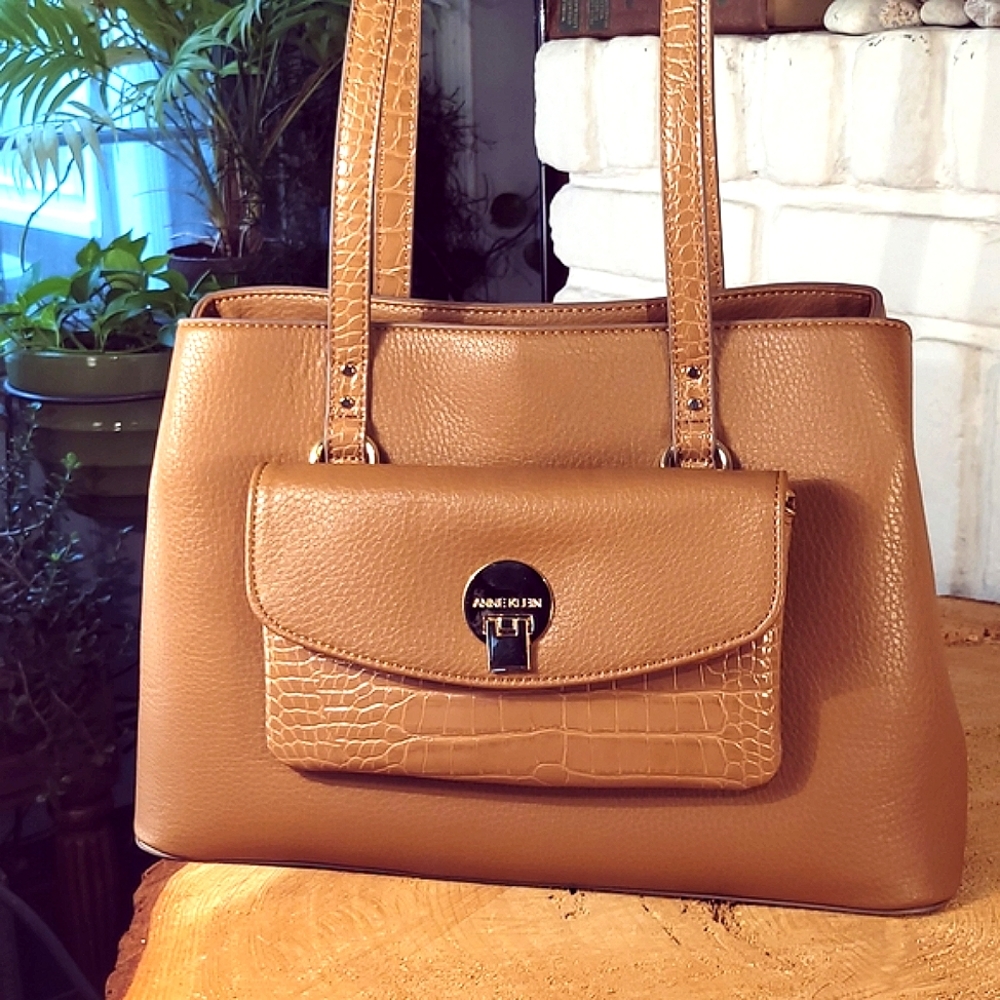 NWOT Anne Klein Amy Structured Satchel 2 Bags in One!